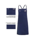 Strongarm Blue Welding Apron Flame Resistant Arc-Rated with X-tech Comfort Fastening Straps 24x36 (2023 Version) The Strongarm American Welding Company