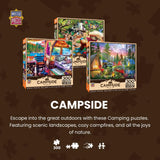 MasterPieces - 300 Piece Jigsaw Puzzle, Large EZ Grip Shapes, Pine Valley Camp, Fun for Adults, Seniors, Family, Kids, Non-Glare Finish, 18"x24" Masterpieces