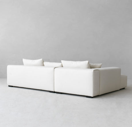 Acanva Modern Oversized Modular L Shaped Sectional Sofa Set for Living Room, Minimalist Style Comfy 4-Seat Corner Couch, Left Chaise, Wool-Like Acanva