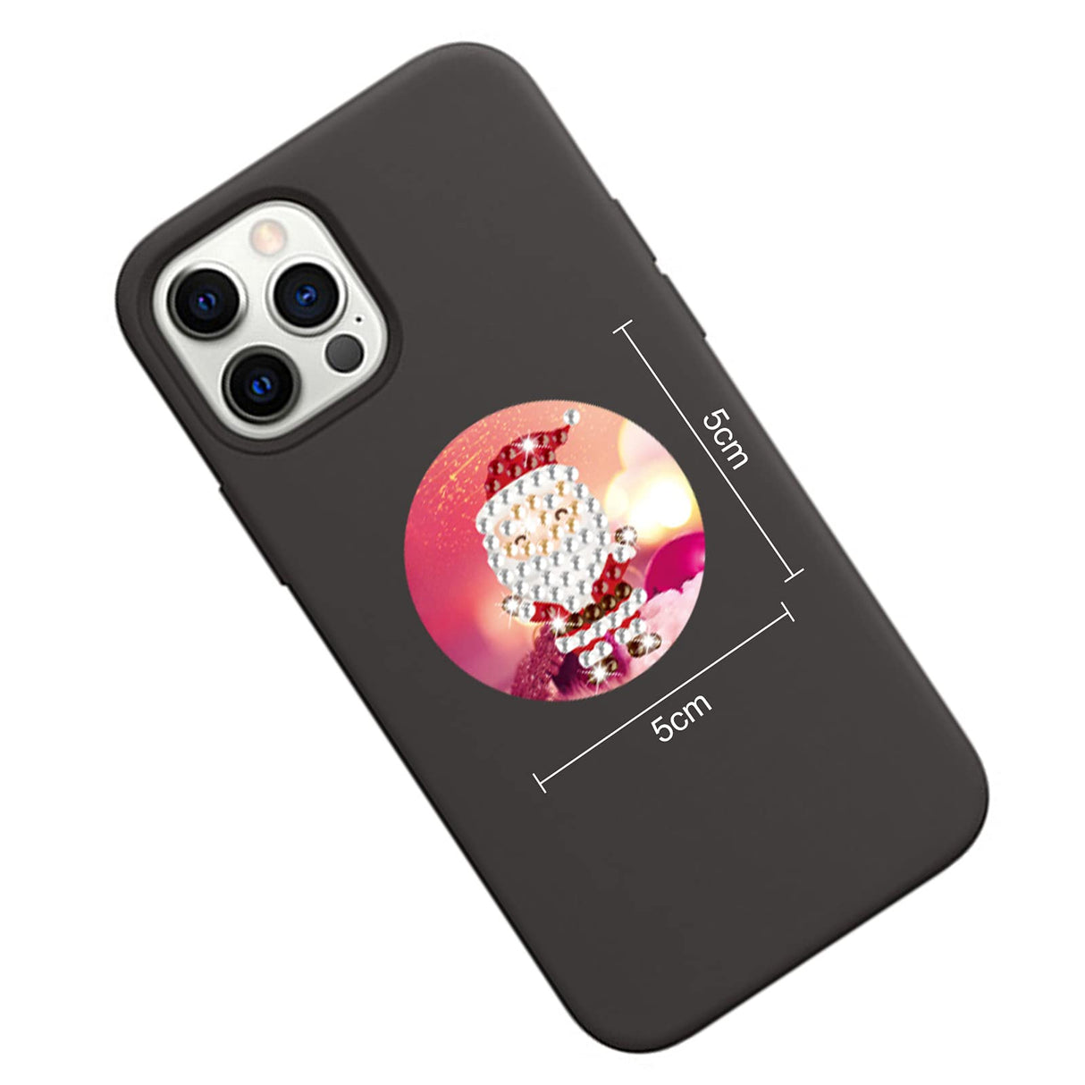 MEIEST 48 PCS Colorful Christmas Art Diamond Envelope Seals Kits,5D DIY Diamond Painting Mosaic Stickers by Numbers Crafts Set for Kids and Adults,Creative Handmade Art Craft Gift MEIEST