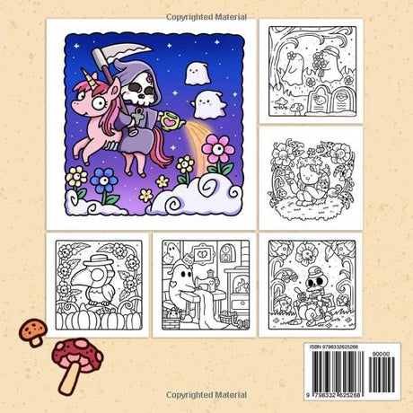 Spooky Cutie: Coloring Book for Adults and Teens Featuring Adorable Creepy Creatures in Cozy Hygge Moments for Relaxation (Cozy Spaces Coloring) Coco Wyo LLC