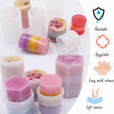 EuTengHao Cylinder & Hexagon Candle Silicone Resin Mold for Scented Candle, Soap - Reusable, Fashionable & Easy Release for DIY Crafts, Home Decoration, Holiday Gifts (6 Packs) EuTengHao