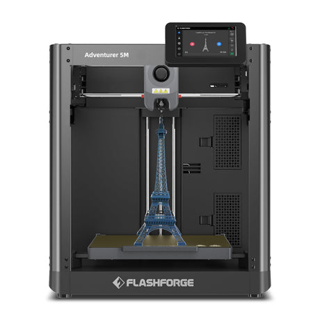 Flashforge Adventurer 5M 3D Printer, 600mm/s High-Speed 3D Printer with Auto Leveling, Quick Release Nozzle and PEI Plate, 8.7 x 8.7 x 8.7in FLASHFORGE