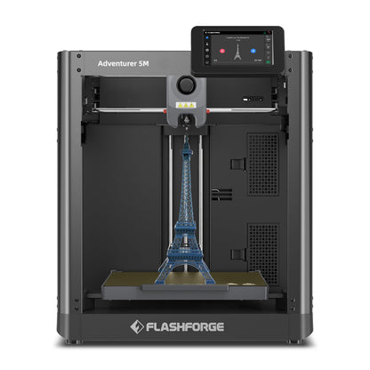 FLASHFORGE Adventurer 5M 3D Printer with Extra 1KG HS PETG Black Filament - WoodArtSupply