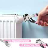 WORKPRO 52-Piece Pink Tools Set, Household Lady Tool Kit with Storage Toolbox, Basic Tool Set for Home, Garage, Apartment, Dorm, New House, Back to School, and as a Gift WORKPRO