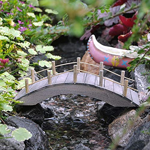 Wooden Bridge for Miniature Garden, Fairy Garden Land & Sea