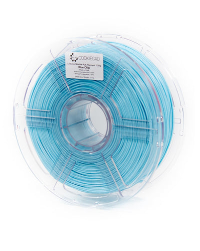 Cookiecad PLA Filament 1.75mm 1kg Marble Pastel 3D Printer Filament - Blue Chip PLA