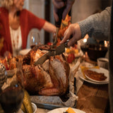 Thanksgiving Turkey & Roast Lifters, Stainless Steel Roaster Forks, Transfer Chicken or Ham Poultry Lifters Easily, Four Needle Meat Fork, Set of 2 TripleLife