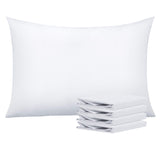 NTBAY Queen Pillowcase Set - 4 Pack Brushed Microfiber 20x30 Pillowcases - Soft, Wrinkle-Free, Fade-Resistant, Stain-Resistant, White Pillowcases with Envelope Closure - 20x30 Inches, White NTBAY