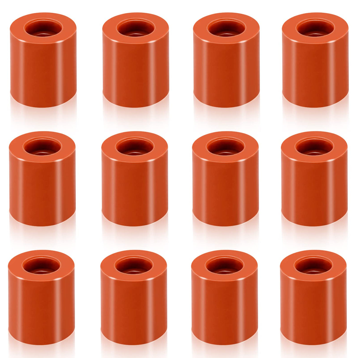Agatige 12PCS 3D Printer Heat Bed Leveling Parts, 16mm 3D Printer Leveling Column Silicone Buffer 3D Printer Heat Bed Leveling Parts Leveling Spring Replacement Part for 3D printer Ender 3 / CR6-SE Agatige