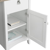 Bush Furniture Salinas Computer Desk with Hutch | Study Table with Drawers, Cabinets & Pullout Keyboard/Laptop Tray | Modern Home Office Desk in Pure White and Shiplap Gray | Work Desk with Storage Bush Business Furniture