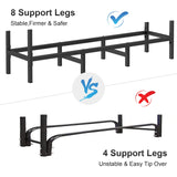 4ft Outdoor Indoor Firewood Rack Holder for Fireplace Wood Storage, Adjustable Stacker Stand, Heavy Duty Fire Logs Stand Stacker Holder for Fireplace Metal Lumber Storage Carrier Organizer NANANARDOSO