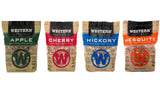 Western BBQ Smoking Wood Chips Variety Pack Bundle (4)- Apple, Mesquite, Hickory, and Cherry Flavors (Original Version) Western