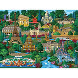 Bits and Pieces 300 Piece Puzzles for Adults - Paris City View - 300 Large Pieces 18" x 24" Jigsaw Puzzles, Eiffel Tower, No 2 Pieces Alike Bits and Pieces