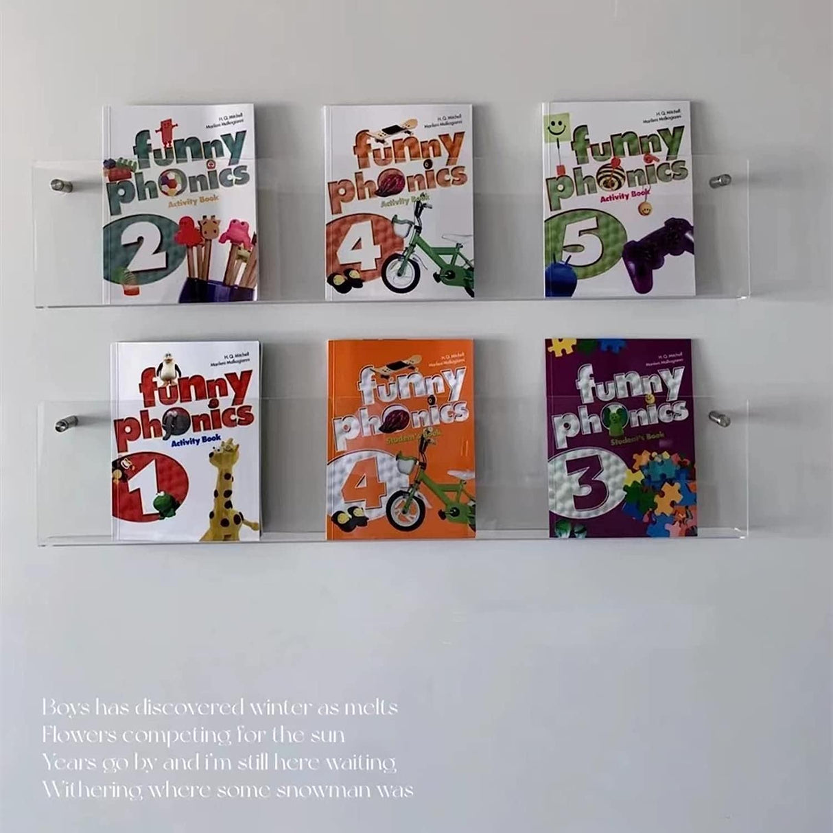 ROYALITA 2-Pack Acrylic Magazine Holder Brochure Holder, 17" Record Holder Magazine Rack, Fashion Hanging Bookshelf Literature Storage Rack for Waiting Room, Living Room, Office, Clear 17 Inch ROYALITA