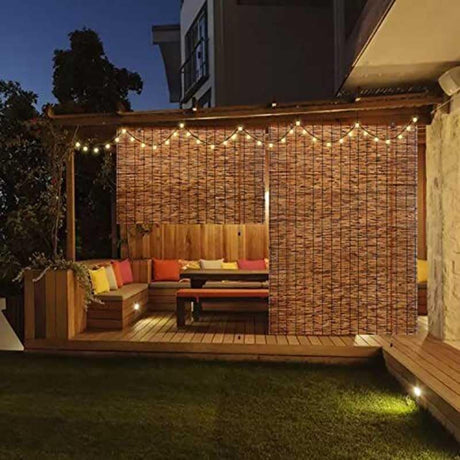 ADafeg Bamboo Roman Shades Blinds for Indoor/Outdoor, Woven Shades for Patio 20" 24" 25" 28" 30" 32" 36" 38" 40" Width, Cordless Roll-up Bamboo Curtain Blackout Bamboo Blinds (Size : 38" x 60") ADafeg