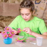 Crystal Flower Growing Kit - Crafts for Girls Ages 6-8 - Create Flowers Crystals Science Experiment Kit - STEM Educational Toys Gifts for 6+ Eggbox