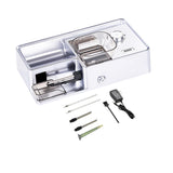 3 in 1 Electric Cigarette Rolling Machine Cone Rolling Automatic Machine Portable Household Auto Cigarette Injector Machine for King/Regular Slim 100s Size Cigarettes Pre Roll Cones (Silver) JOUGE