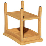 Yardgrace Teak Bathroom Stool, Waterproof Shower Bench with Storage Shelf, Spa Sauna Stool with Anti-Slip Feet, Durable Teak Wood Shower Bench Seat for Indoor or Outdoor Use Yardgrace