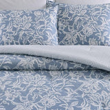 Nautica- King Comforter Set, Cotton Reversible Bedding Set, All Season Designer Home Décor (Tortola Blue, King) Nautica