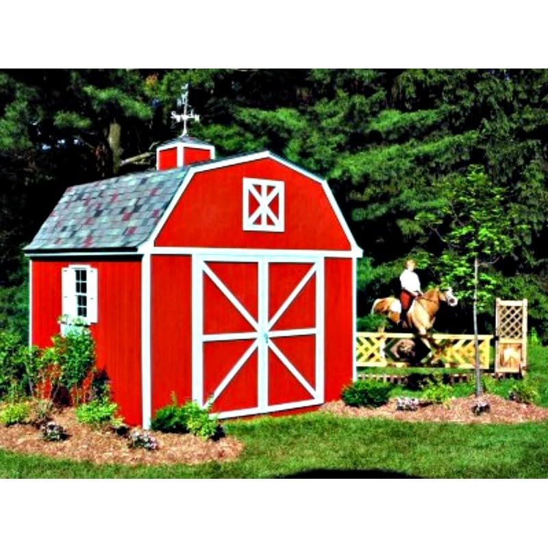 Handy Home Berkley 10x10 Wood Storage Shed Kit - Barn Style (18419-2) Sheds Deal