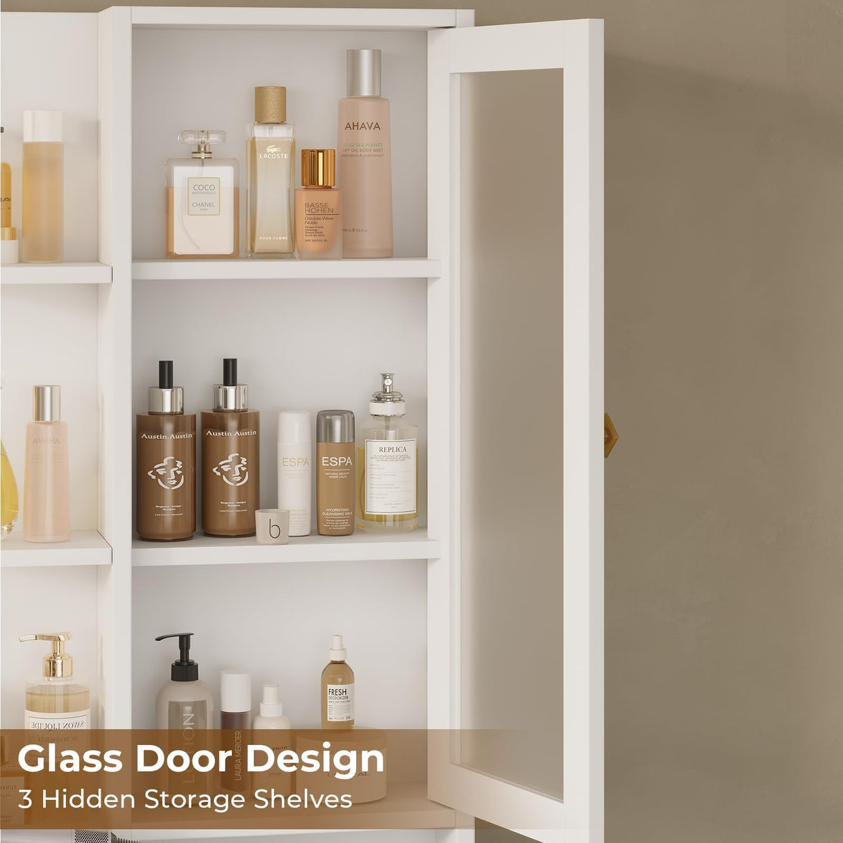 Tiptiper Large Makeup Vanity with Lights, Vanity Table with Charging Station Vanity Desk with Mirror and 10 LED Light Bulbs, Makeup Table with 5 Drawers, Nightstand and Storage Shelves, White & Gold Tiptiper