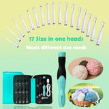 Yarniss Lighted Crochet Hooks Set 2.5mm~14.0mm, 17 Sizes Light Up Crochet Hooks with Case Yarniss