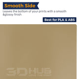 3DHUB Smooth and Textured Double Sided PEI Spring Steel Bed for Raise3D printer PRO3/ PRO3 PLUS 347mm*367mm 3DHUB