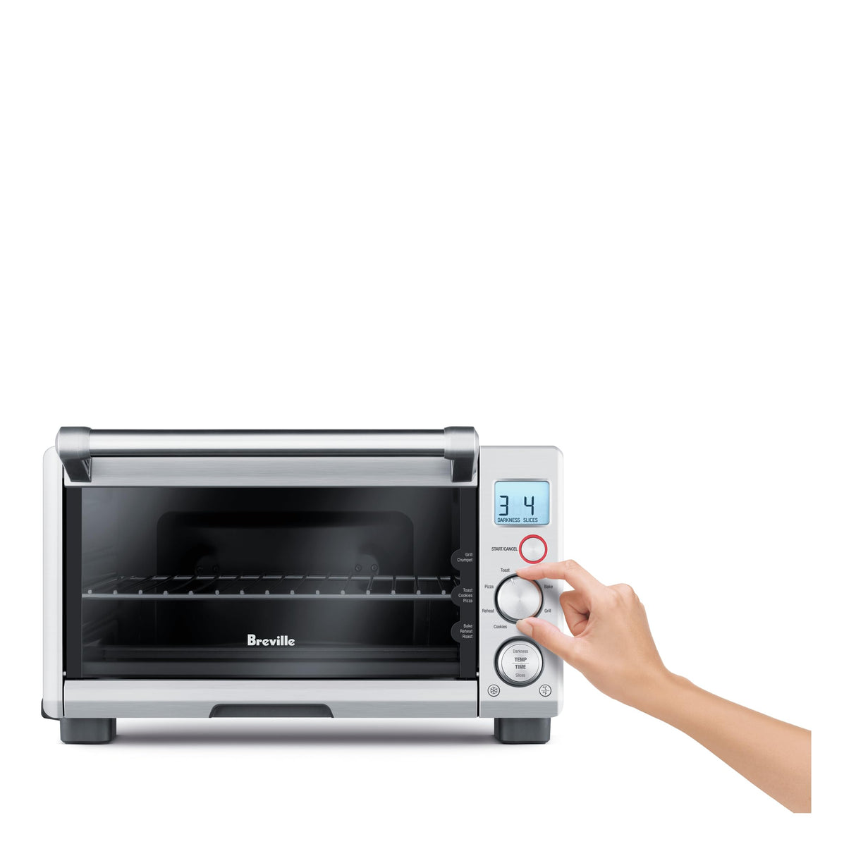 Breville BOV650XL the Compact Smart Oven Countertop Toaster Oven, Brushed Stainless Steel Breville