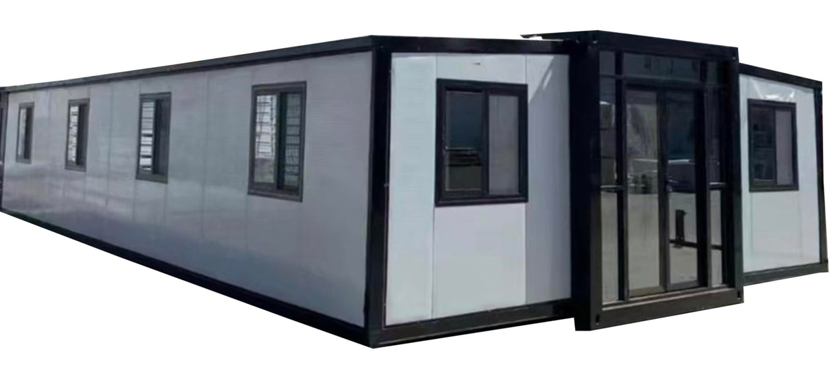 40Ft Pre Fabricated Expandable Container House | 3 Bedroom Set | Kitchen | Bathroom with a washbasin, Mirror and a Smart Toilet seat | Luxury Tiny Villa | Portable Home | 77 Square Metre Generic