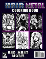 Hair Metal Coloring Book: Relive the 80s and 90s with these rocking illustrations. WoodArtSupply