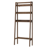 UTEX 3-Tier Over Toilet Storage Shelf - Stylish Wood Grain Bathroom Organizer UTEX