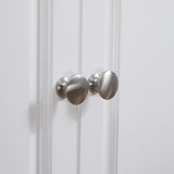 HOMCOM Rolling Kitchen Island Drop Leaf, Kitchen Cart on Wheels, Solid Wood Top Breakfast Nook with Storage Drawers, 4-Door Cabinets and Spice Rack, White HOMCOM