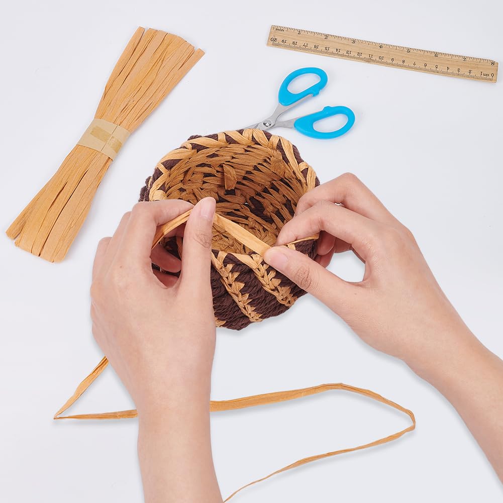 FREEBLOSS DIY Coiled Basket Kit Basket Weaving Kits Basket Craft Kits for Beginners Rope Coil Basket Making Kit Basket Weaving Craft for Adults FREEBLOSS