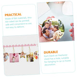 GRADENEVE 40 Pcs Sublimation Blanks DIY Sublimation Blanks White Sublimation Car Air Freshener DIY Felt GRADENEVE