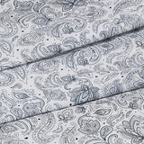 Elegant Comfort Softest and Coziest 6-Piece Sheet Set - 1500 Premium Hotel Quality Microfiber - Deep Pocket, Wrinkle Resistant 6-Piece Paisley Pattern Bed Sheet Set, Queen, Paisley Navy