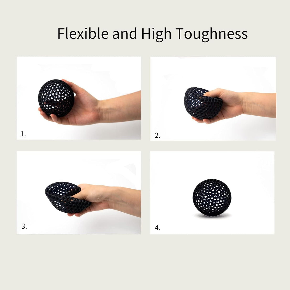 Siraya Tech Tenacious 3D Printer Resin Flexible 405nm UV-Curing Resin with High Impact Resistance Standard Photopolymer Resin for LCD DLP 3D Printing and 8K Capable (1kg, Obsidian Black) Siraya Tech