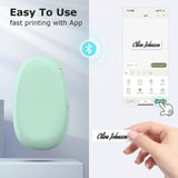 SUPVAN E10 Bluetooth Label Maker Machine with 3 Tapes, Continuous Waterproof Label, Versatile App with 35 Fonts and 1k+ Icons, Inkless Labeler for Home, Kitchen, School, Office Organization, Green SUPVAN