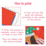 Akutoer Cute Anime 5D Diamond Drawing Kits, Gem Arts & Crafts Supplies with Frames, Cartoon Painting with Diamond, DIY Paint Supplies for Kid(Kitty) Akutoer