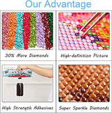 Diamond Art Painting Zodiac Cancer Star Signs Full Round Drill Embroidery Craft Art Kit Decoration Sets Mosaic Cross Stitch Kit DIY Paint of Rhinestones Diamond for Home Wall Decor 12x16Inch Generic