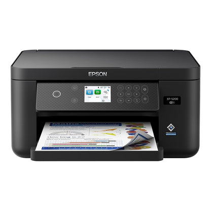 Epson Expression Home XP-5200 Wireless Color All-in-One Printer with Scan, Copy, Automatic 2-Sided Printing, Borderless Photos, 150-Sheet Paper Tray and 2.4" Color Display,Black