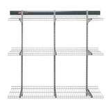 Rubbermaid Fasttrack Rail Storage 48"x16" 3-Shelf Kit, 350 lbs. Per Shelf, for Home/Garage/Shed/Workshop Organization Rubbermaid