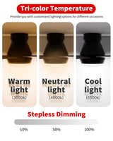 TCL 52" Black Ceiling Fan with Light and Remote, Modern LED 3-Color, Quiet Motor for Bedroom, Living Room, Dining Room, Ceiling Fans with Lights (Black) TCL