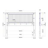 Glenwillow Home Wainscott Wood Panel Headboard in White - Queen Size Glenwillow Home