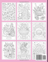 Sweet and Treats Coloring Book for Adults: A Collection of Desserts, Pancakes, Cupcakes, Candies, Fruit, Chocolates, and Ice Cream Prints for Stress Relief The Great Gift of Girls WoodArtSupply