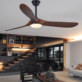 Farmhouse Rustic Ceiling Fans with Lights, 60 inch Outdoor Ceiling Fan for Patios with Light, 3 Blades Wood Ceiling Fan Damp Rated Large Airflow Commercial Ceiling Fan for Exterior House Porch Gazebo AUNLPB
