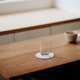 GENMOUS 6 Pack Farmhouse Wooden Bead Coasters with Metal Holder for Coffee Table Decor, Round Handmade Cup Coasters Set for Drinks Absorbent, Rustic Cute Coasters for Home Kitchen Table Décor GENMOUS & CO.