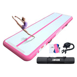 AWSUM Air Gymnastics Mat 10ft/13ft/16ft/20ft/23ft Inflatable Tumble Track mats 4/8 inches Thick tumbling mat with Electric Pump for Home/Gym AWSUM