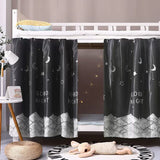 SIQITECHNO 2 Pieces Upper/Bottom Bunk Bed Curtains Dorm Home Blackout Privacy Bed Cloth Curtain Shading Breathable Dustproof Bed Canopy with Rope and Buckles for Kids Teen Loft Bed Single Sleeper SIQITECHNO