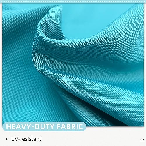 PURPLE LEAF 10' X 12' Outdoor Retractable Pergola with Sun Shade Canopy Cover White Patio Metal Shelter for Garden Porch Yard BBQ Beach Gazebo Grape Trellis Pergola, Turquoise Blue PURPLE LEAF